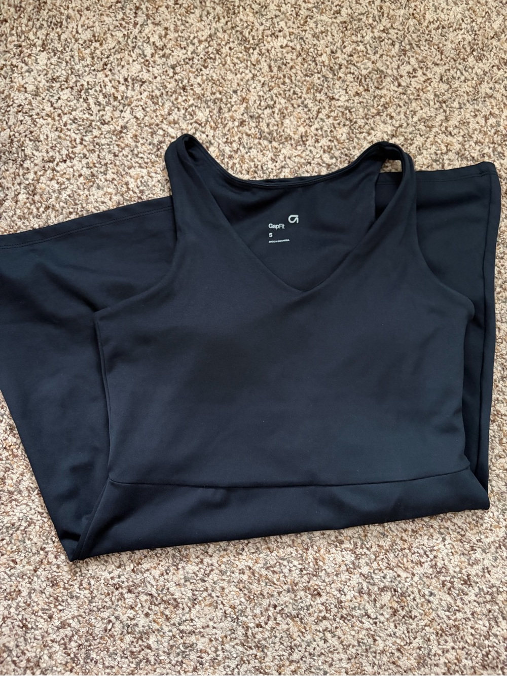 GAP Black V-Neck Athletic Dress